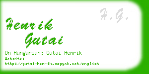 henrik gutai business card